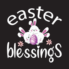 Easter blessings T shirt design graphic