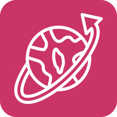 Vector Design Worldwide Icon Style