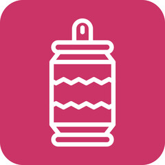 Vector Design Can Icon Style