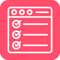 Fototapeta premium Vector Design Survey Icon Style