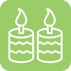 Vector Design Candle Icon Style