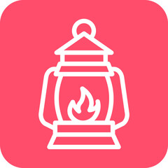 Vector Design Oil Lamp Icon Style