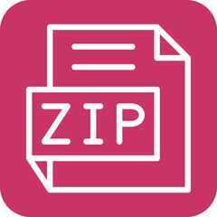 Vector Design ZIP Icon Style