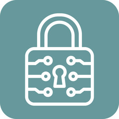 Vector Design Lock Icon Style