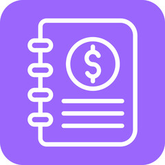 Vector Design Accounting Book Icon Style