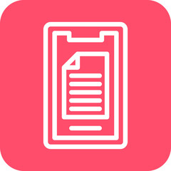Vector Design Mobile Note Icon Style