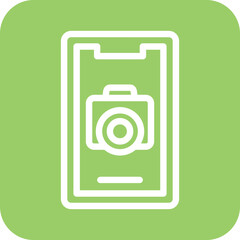 Vector Design Mobile Camera Icon Style