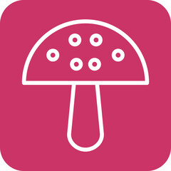 Vector Design Mushroom Icon Style