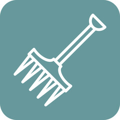 Vector Design Rake Icon Style