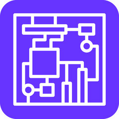 Vector Design Motherboard Icon Style