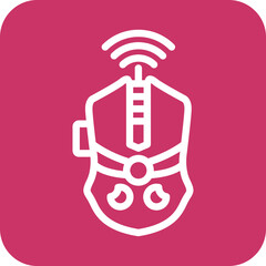 Vector Design Wireless Mouse Icon Style