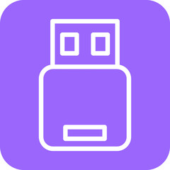 Vector Design USB Stick Icon Style