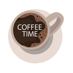 Logo and background Coffee time