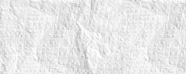 Surface of wide white bag background.