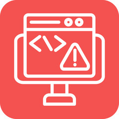 Vector Design Code Error Icon Style