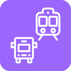 Vector Design Public Transport Icon Style