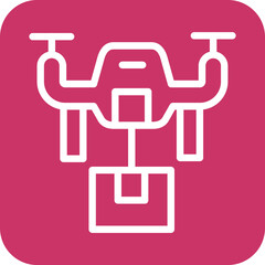 Vector Design Drone Delivery Icon Style