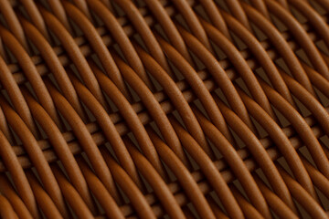 Bamboo weaving. Texture background in the form of intertwined rods.
