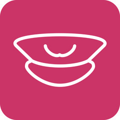 Vector Design Pilot Hat Icon Style