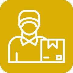 Vector Design Courier Man Icon Style