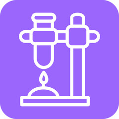 Vector Design Beaker Stand Icon Style