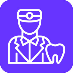 Vector Design Male Dentist Icon Style