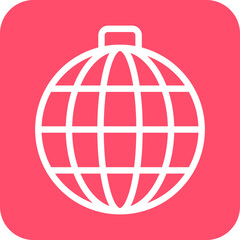 Vector Design Disco Ball Icon Style