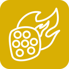 Vector Design Meteorite Icon Style
