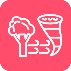 Vector Design Wind Disaster Icon Style