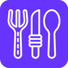 Fototapeta premium Vector Design Cutlery Icon Style