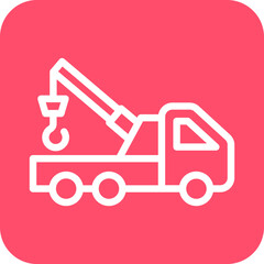 Vector Design Tow Truck Icon Style