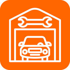 Vector Design Service Station Icon Style