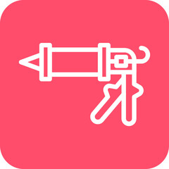 Vector Design Caulking Gun Icon Style