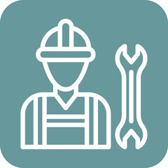 Vector Design Construction Worker Icon Style