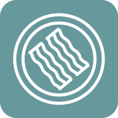 Vector Design Bacon Icon Style
