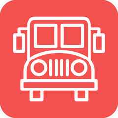 Vector Design School Bus Icon Style