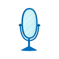 illustration of isolated mirror on white background,vector