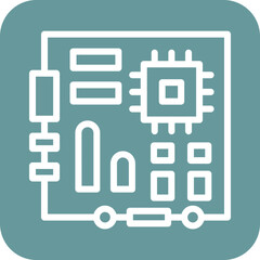 Vector Design Motherboard Icon Style