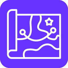 Vector Design Army Map Icon Style
