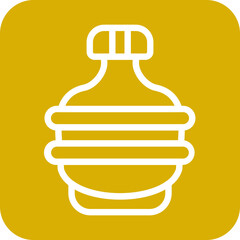 Vector Design Army Canteen Icon Style