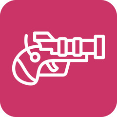 Vector Design Pirate Gun Icon Style