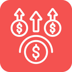 Obraz premium Vector Design Money Benefit Icon Style