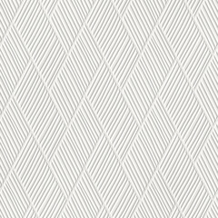 Embossed herringbone pattern on paper background, seamless texture, chevron and stripes pattern, paper press, 3d illustration - 583383531