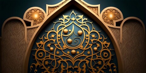 islamic ornament background can be used for posters, greeting cards, banners and more.