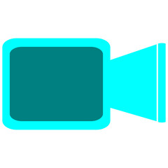 Blue Color Video Call Illustration