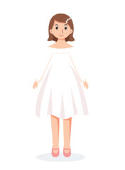 Bride wedding cartoon illustration