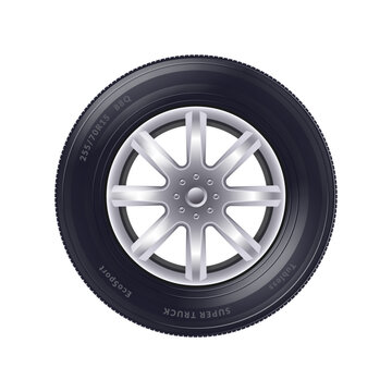 recommend clip art: Realistic Car Wheel