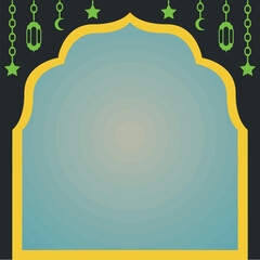 islamic mosque line art vector logo design.
