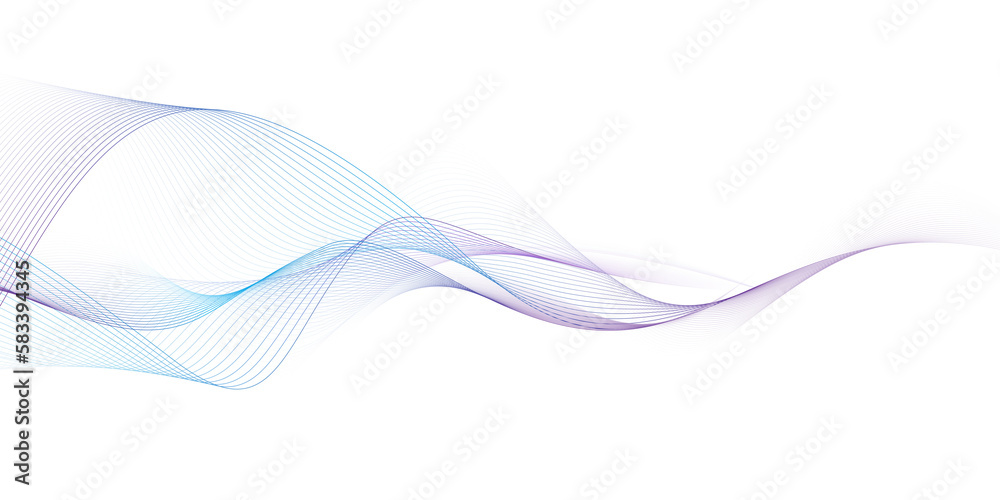 Aufkleber modern abstract glowing wave background. dynamic flowing wave lines design element. futuristic techn