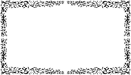 Illustration of a photo frame with a tribal design. Perfect for photo frames, invitation cards, greeting cards, book covers, wallpapers